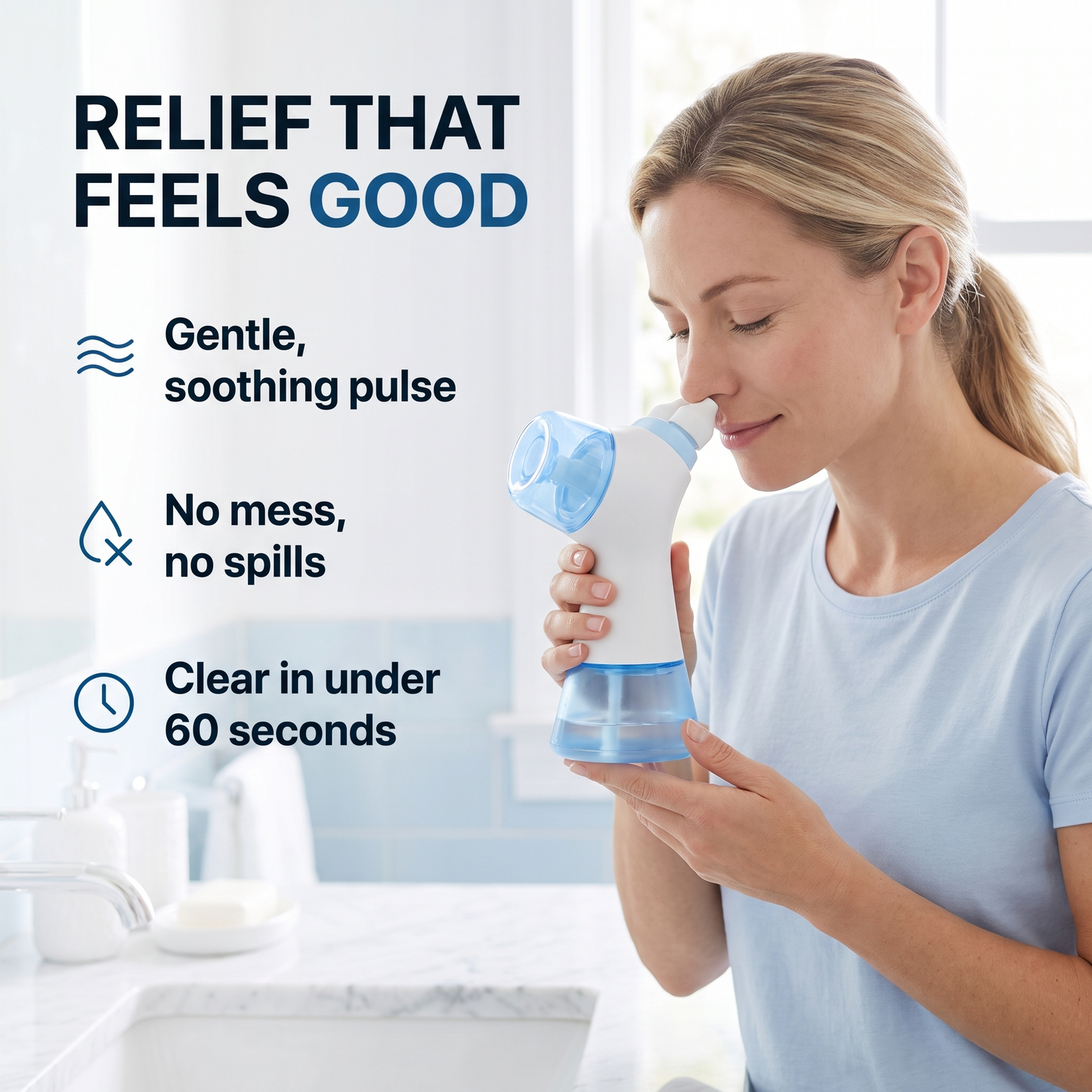Breathely™  Electric Nasal Rinse Kit